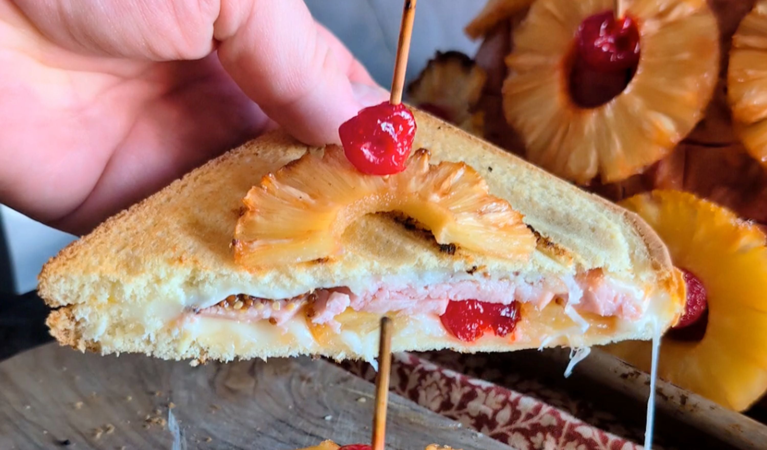 Retro Holiday Ham Toastie