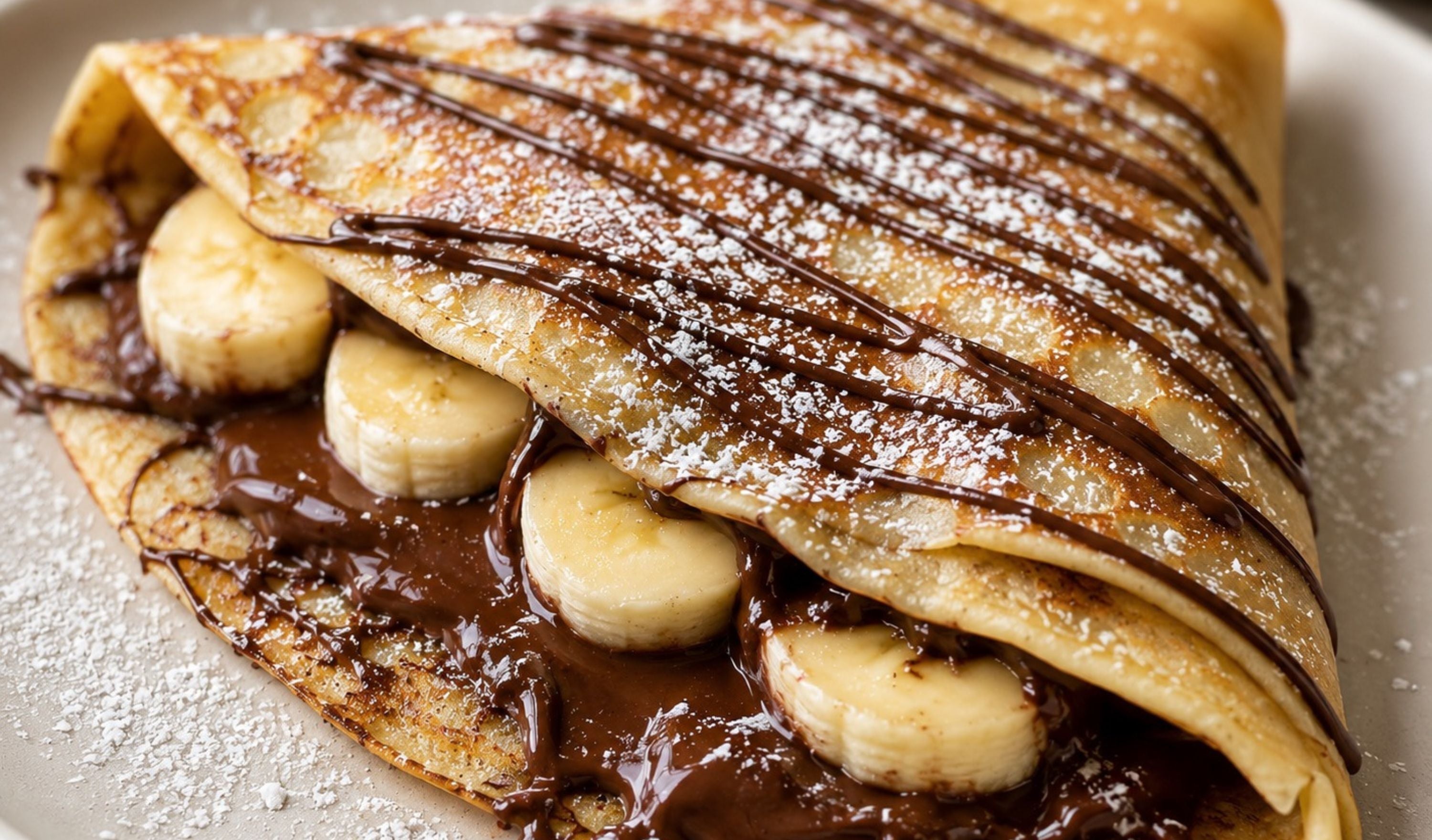 Chocolate and Banana Crepe