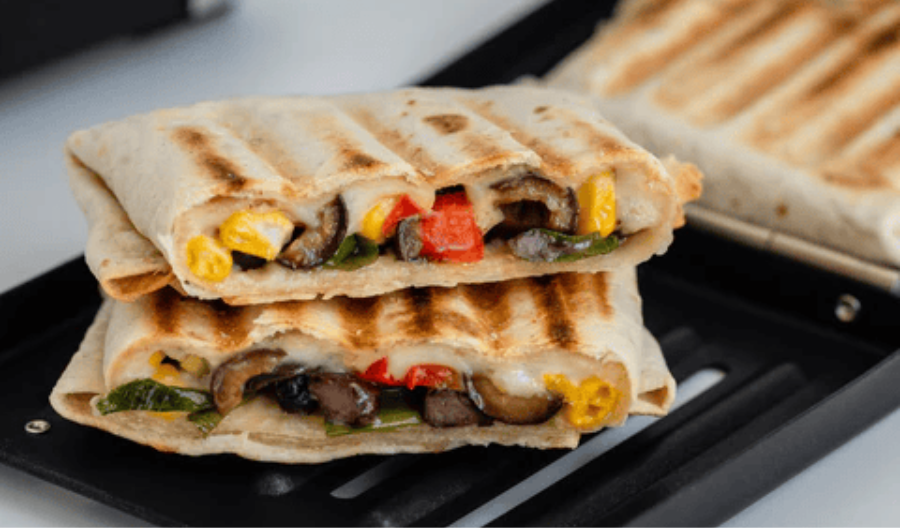 Three Cheese Black Bean Quesadilla (Tres Amigos Toasterdilla)