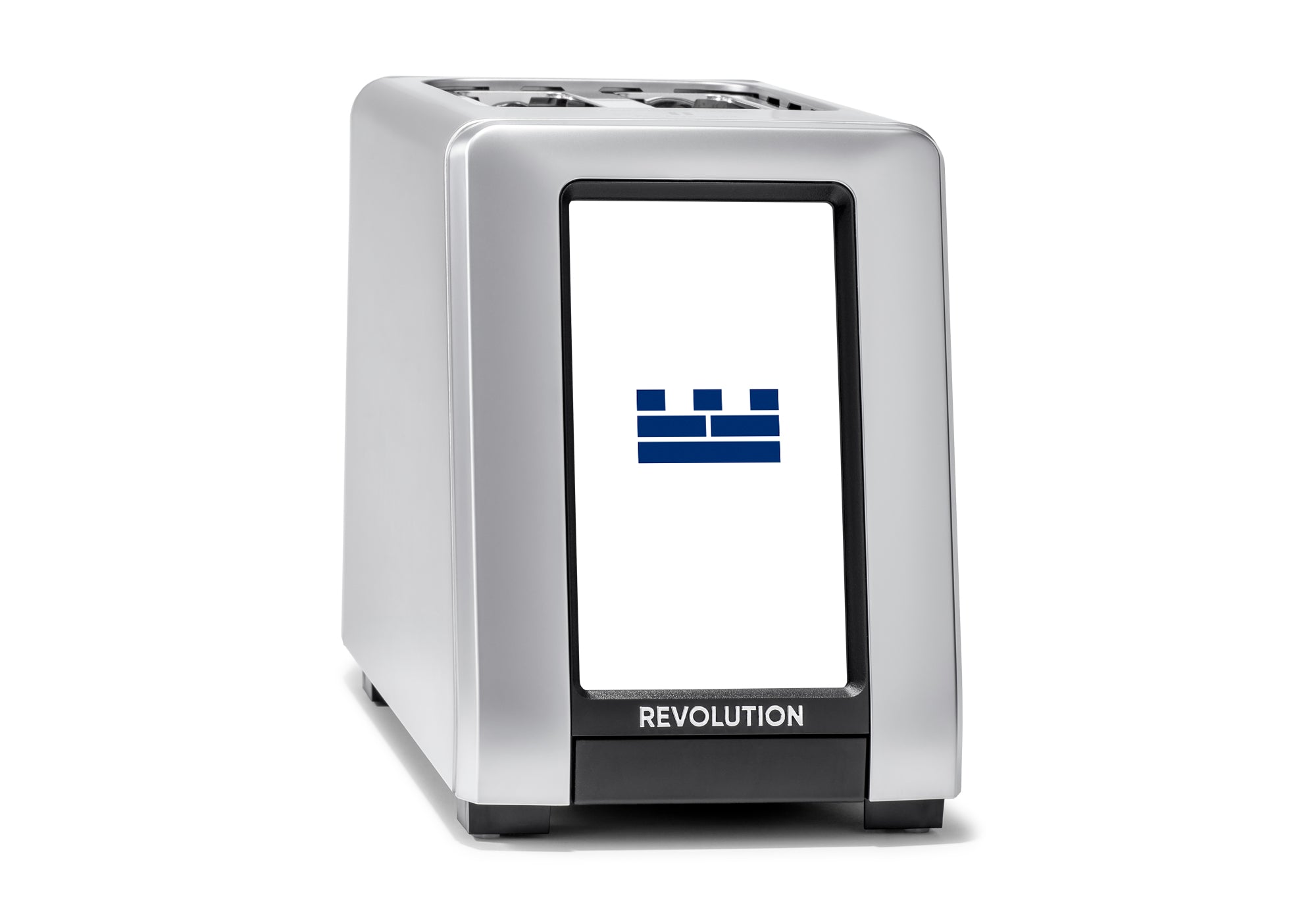 Toaster with a logo display