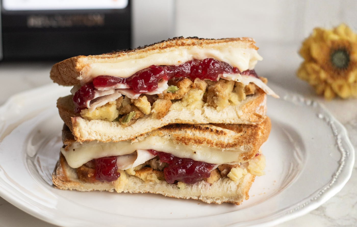 Thanksgiving Leftover Turkey Panini