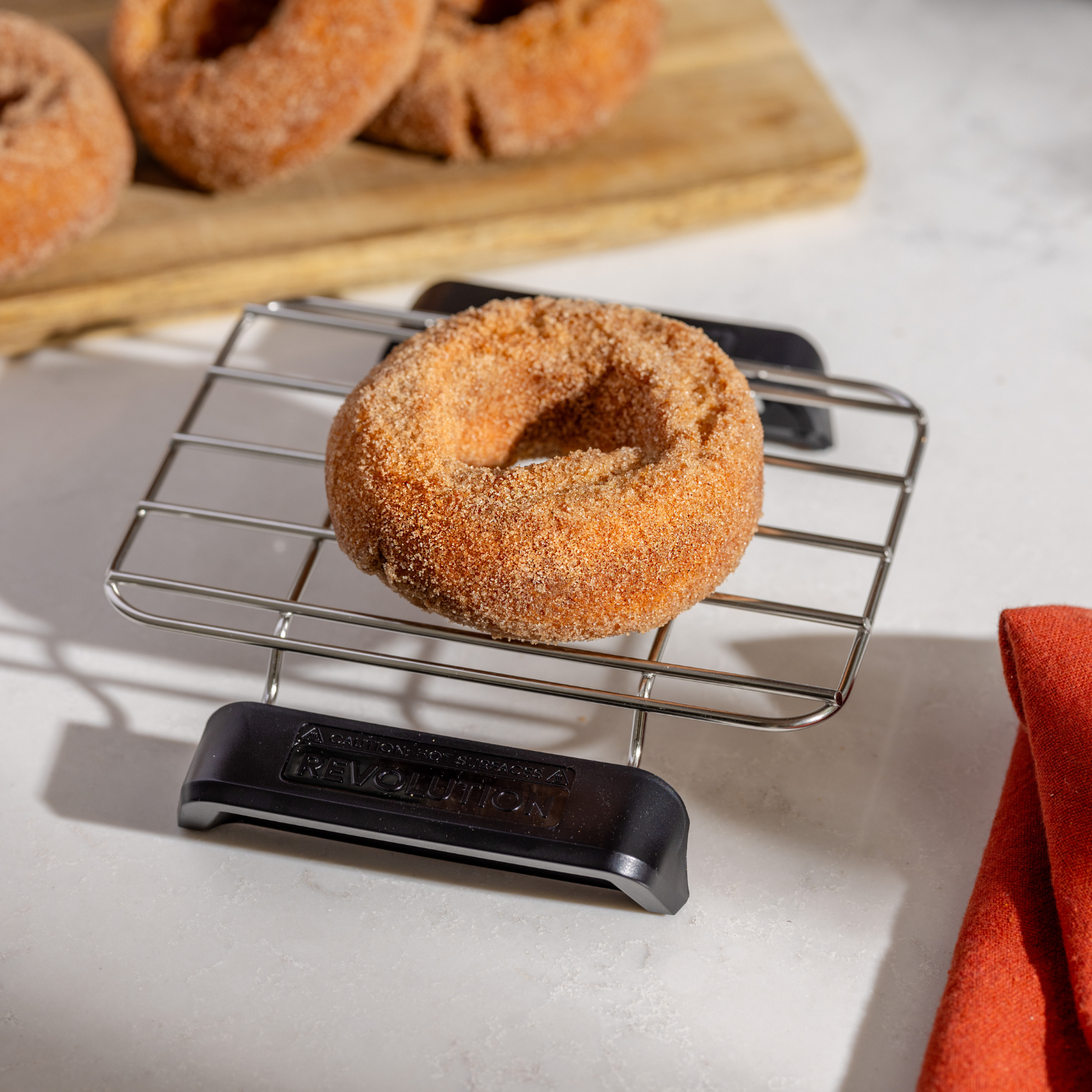 doughnut on warming rack
